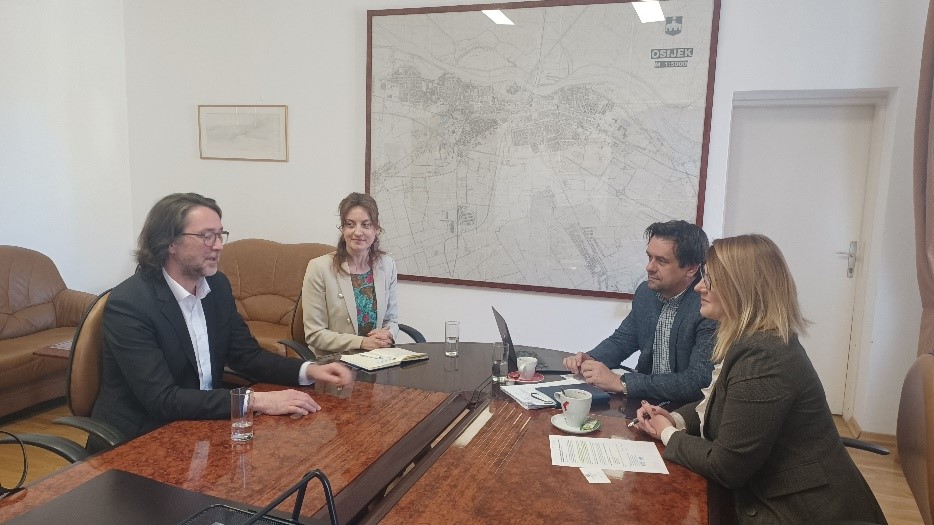 Meeting with the Deputy Mayor of City of Osijek, Ms. Jasenka Crnković and  Integration contact point for City of Osijek, Mr. Romano Kristić, 24 April 2023