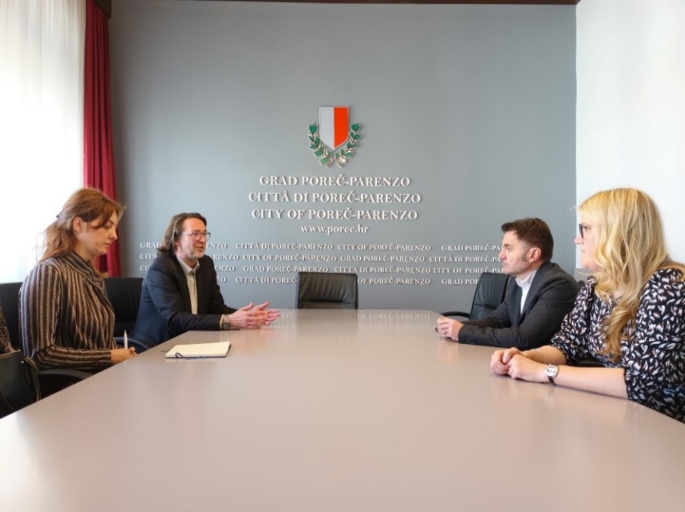Meeting with the Deputy Mayor of City of Poreč, Mr. Elio Štifanić, and Head of Department  of Economy and EU funds at City of Poreč, Ms. Morena Mičetić Fabić, 5 April 2023