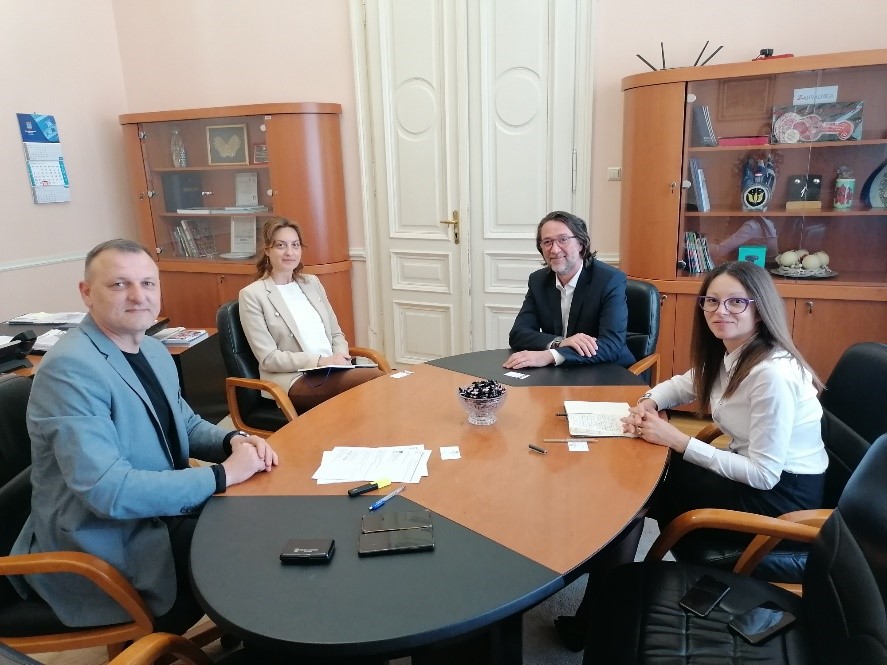 Meeting with the Deputy Prefect of Osječko-baranjska county, Mr. Mato Lukić, and Ms. Sarafina Zelić-Kos, 26 April 2023, Osijek