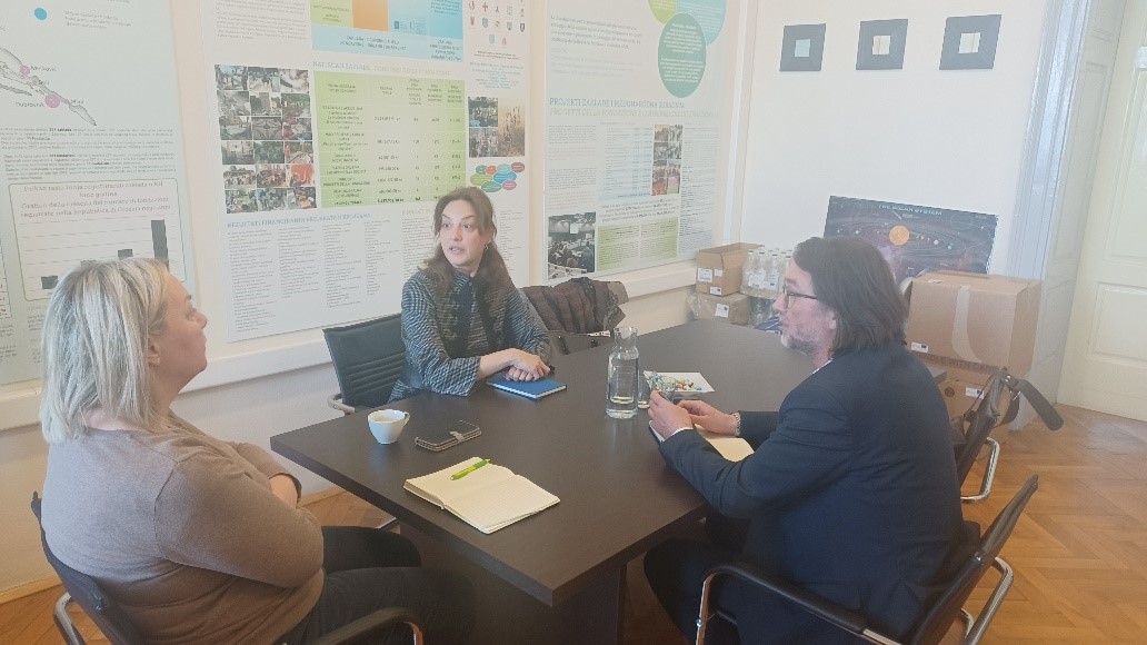 Meeting with the President of the Foundation for Partnership and Civil Society Development, Ms. Helga Možé, 6 April 2023, Pula